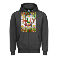 Christmas Jolly Nurse Zipper Hoodie | Teevron