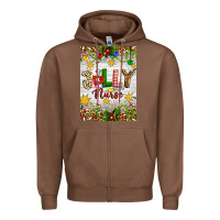 Chestnut Christmas Jolly Nurse Zipper Hoodie - Artiststas