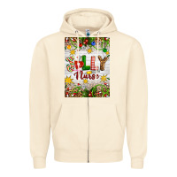 Sandshell Christmas Jolly Nurse Zipper Hoodie - Artiststas