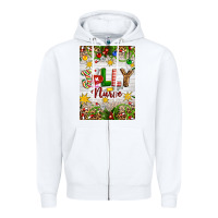 White Christmas Jolly Nurse Zipper Hoodie - Artiststas