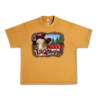Peanut Butter merry christmas heifer cow with farm Urban Heavy Tee - RanaPortraitStore