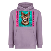 Lavender Western Bengal Cat Heavyweight Hoodie - LillyAllenDesigns