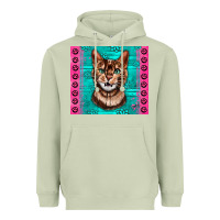 Matcha Western Bengal Cat Heavyweight Hoodie - LillyAllenDesigns