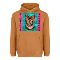 Meerkat Western Bengal Cat Heavyweight Hoodie - LillyAllenDesigns