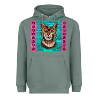 Sage Western Bengal Cat Heavyweight Hoodie - LillyAllenDesigns
