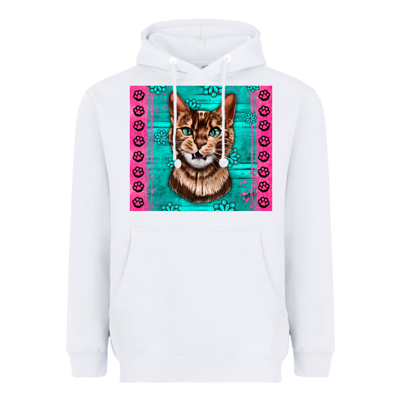 Western Bengal Cat Heavyweight Hoodie by LillyAllenDesigns | Teevron