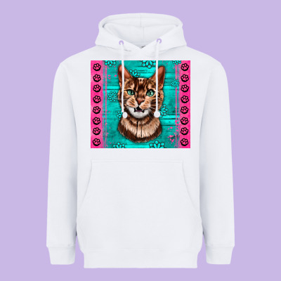 Western Bengal Cat Heavyweight Hoodie Designed By Lillyallendesigns