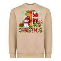 Mushroom 1st christmas santa and snowman Heavyweight Sweatshirt - Zillion Design Studio