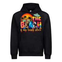 Black the beach is my happy place Urban Hoodie - Artiststas