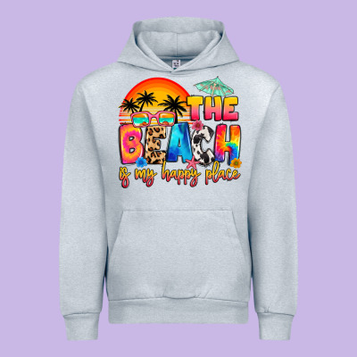 The Beach Is My Happy Place Urban Hoodie Designed By Artiststas