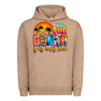 Pigment Burro the beach is my happy place Urban Hoodie - Artiststas