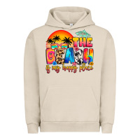 Pigment French Oak the beach is my happy place Urban Hoodie - Artiststas