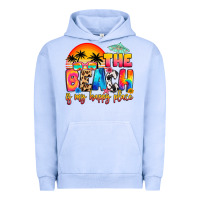 Pigment Grape Ice the beach is my happy place Urban Hoodie - Artiststas