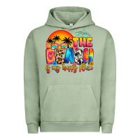 Pigment Oil Green the beach is my happy place Urban Hoodie - Artiststas