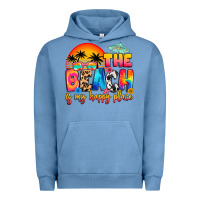 Pigment Pebble Blue the beach is my happy place Urban Hoodie - Artiststas