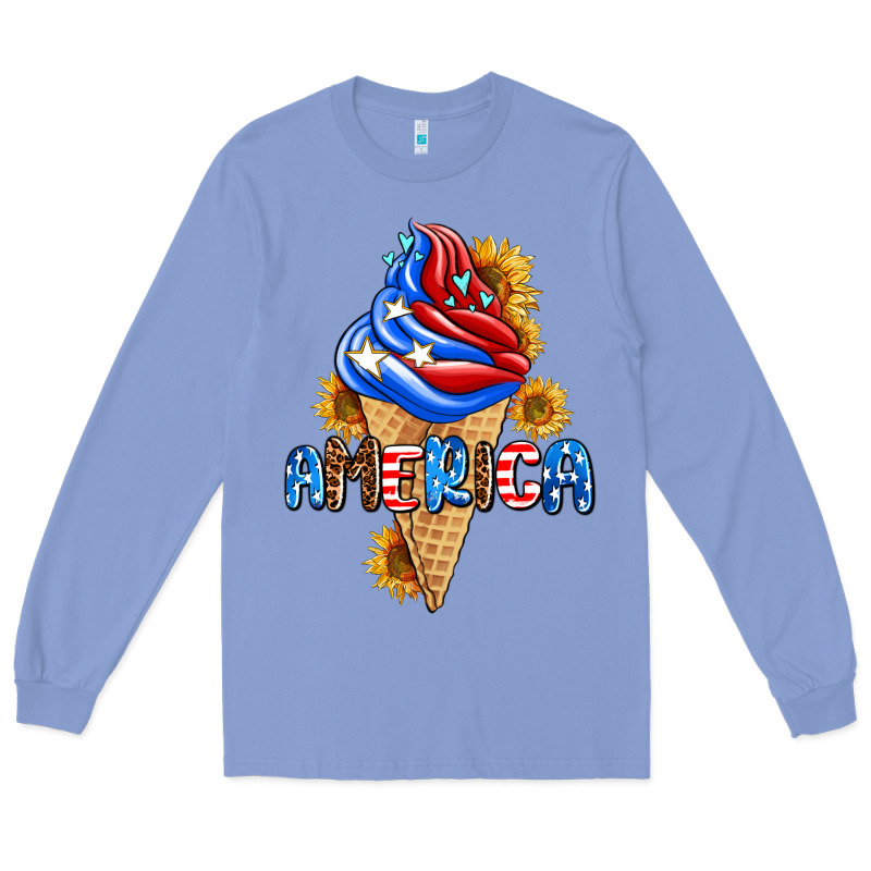 Ice Cream America Long Sleeve Tee by AdoDesignShop | Teevron