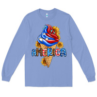 Colony Blue ice cream america Long Sleeve Tee - AdoDesignShop