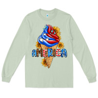 Matcha ice cream america Long Sleeve Tee - AdoDesignShop
