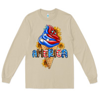 Mushroom ice cream america Long Sleeve Tee - AdoDesignShop