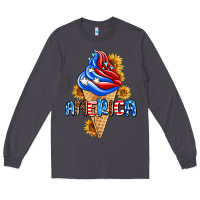 Smoke ice cream america Long Sleeve Tee - AdoDesignShop