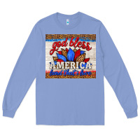 Colony Blue god bless america land that i love Long Sleeve Tee - HRA Design Shop