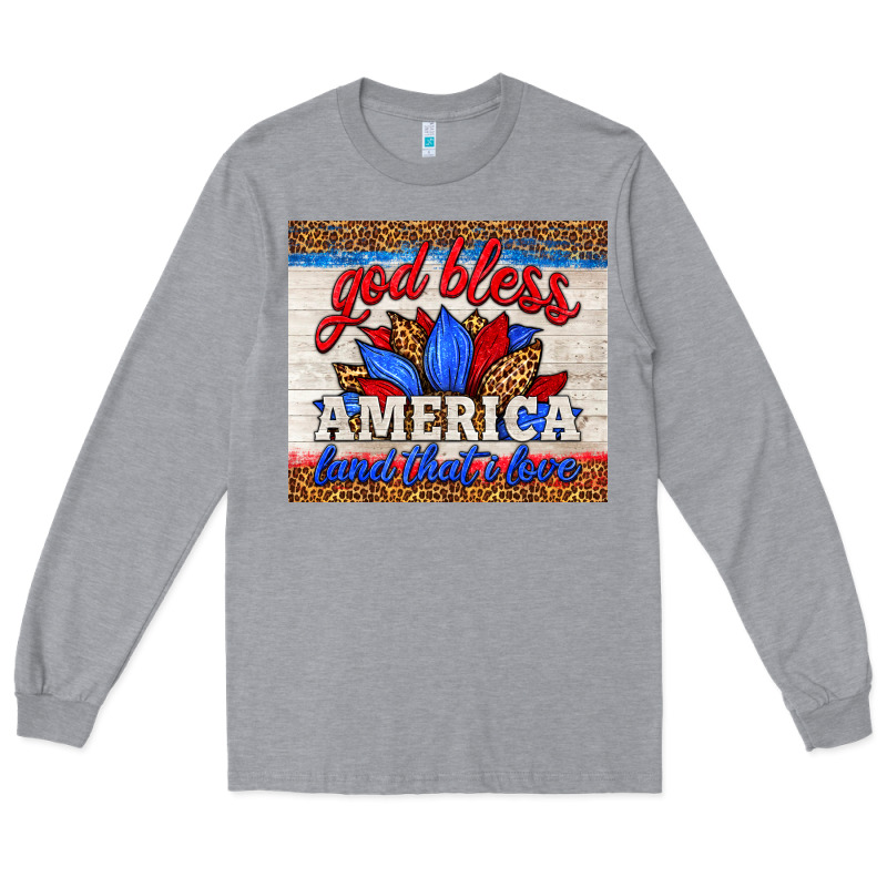 God Bless America Land That I Love Long Sleeve Tee by HRA Design Shop | Teevron