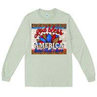 Matcha god bless america land that i love Long Sleeve Tee - HRA Design Shop