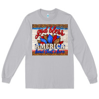 Moon Dust god bless america land that i love Long Sleeve Tee - HRA Design Shop