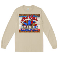 Mushroom god bless america land that i love Long Sleeve Tee - HRA Design Shop