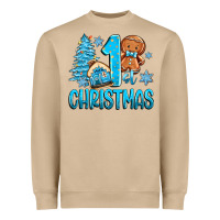 Mushroom 1st christmas gingerbread boy Heavyweight Sweatshirt - Zillion Design Studio