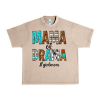 French Oak mama of drama girl mom Urban Heavy Tee - texasbilliewilder