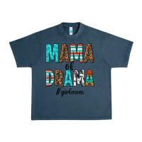 Midnight Navy mama of drama girl mom Urban Heavy Tee - texasbilliewilder