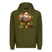 Army Green this is my christmas movie watching blanket Premium Hoodie - MaliasSmallBusiness