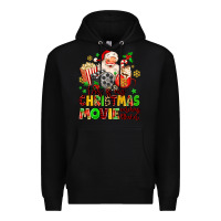 Black this is my christmas movie watching blanket Premium Hoodie - MaliasSmallBusiness