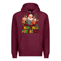 Burgundy this is my christmas movie watching blanket Premium Hoodie - MaliasSmallBusiness