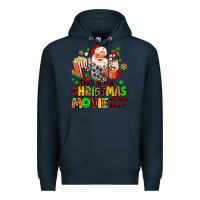 Navy this is my christmas movie watching blanket Premium Hoodie - MaliasSmallBusiness