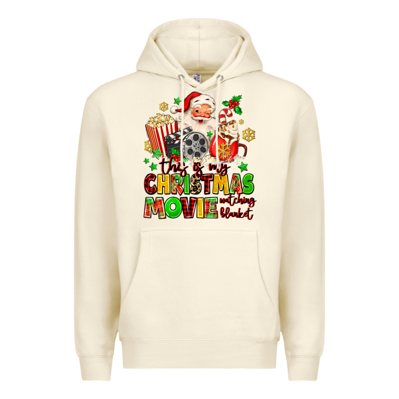 This Is My Christmas Movie Watching Blanket Premium Hoodie by MaliasSmallBusiness | Teevron
