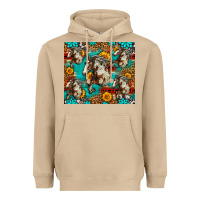 Mushroom mustang horse western Heavyweight Hoodie - LillyAllenDesigns