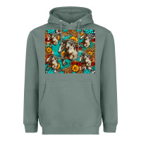 Sage mustang horse western Heavyweight Hoodie - LillyAllenDesigns