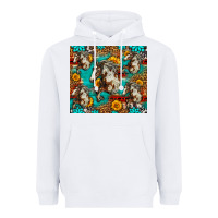 White mustang horse western Heavyweight Hoodie - LillyAllenDesigns