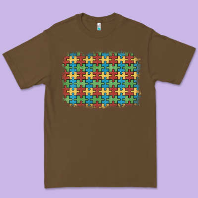 Autism Awareness Background Premium Tee Designed By Artiststas