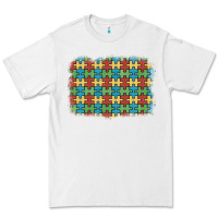 White autism awareness background Premium Tee - Artiststas