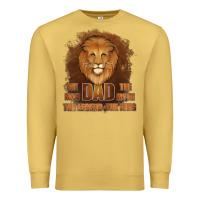Antique Gold Dad The Man Leather Background Premium Sweatshirt - Jasminsmagicworld