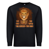 Black Dad The Man Leather Background Premium Sweatshirt - Jasminsmagicworld