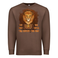 Chestnut Dad The Man Leather Background Premium Sweatshirt - Jasminsmagicworld