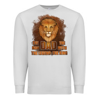Dove Grey Dad The Man Leather Background Premium Sweatshirt - Jasminsmagicworld