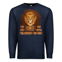 Navy Dad The Man Leather Background Premium Sweatshirt - Jasminsmagicworld