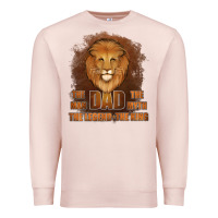 Pale Pink Dad The Man Leather Background Premium Sweatshirt - Jasminsmagicworld