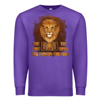 Purple Dad The Man Leather Background Premium Sweatshirt - Jasminsmagicworld