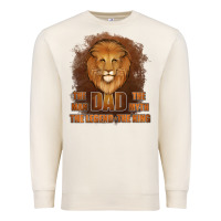 Sandshell Dad The Man Leather Background Premium Sweatshirt - Jasminsmagicworld